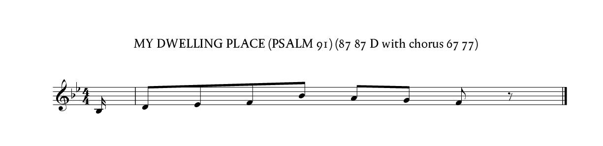 My dwelling place is (Psalm 91) (87 87 D with chorus 67 77)